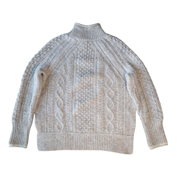 Alex Mill Camil Cable-knit Mélange Wool Alpaca Sweater Size Small - Picture 8 of 10